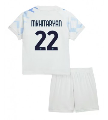 Inter Milan Henrikh Mkhitaryan #22 Bortatröja Barn 2025-26 Kortärmad (+ Korta byxor)
